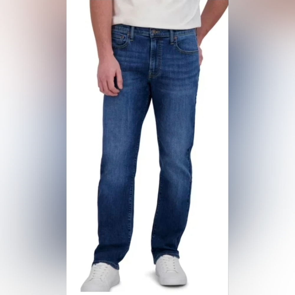 NWT Lucky Brand Men's 410 Athletic Straight Stretch Jeans Medium Wash 36 X 34